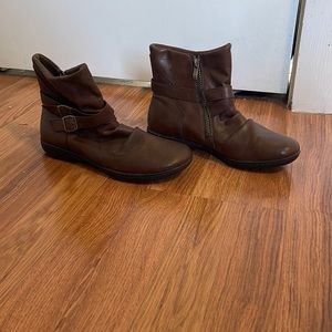 Brown ankle boots